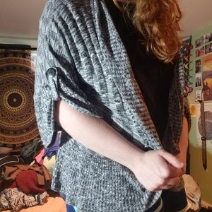 Marble Black & White Cardigan